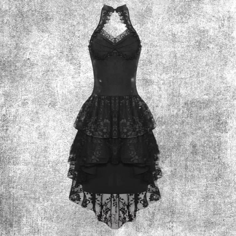 rosie lace dress black clothes clothing outfit fashion fantasy black punk goth gothic