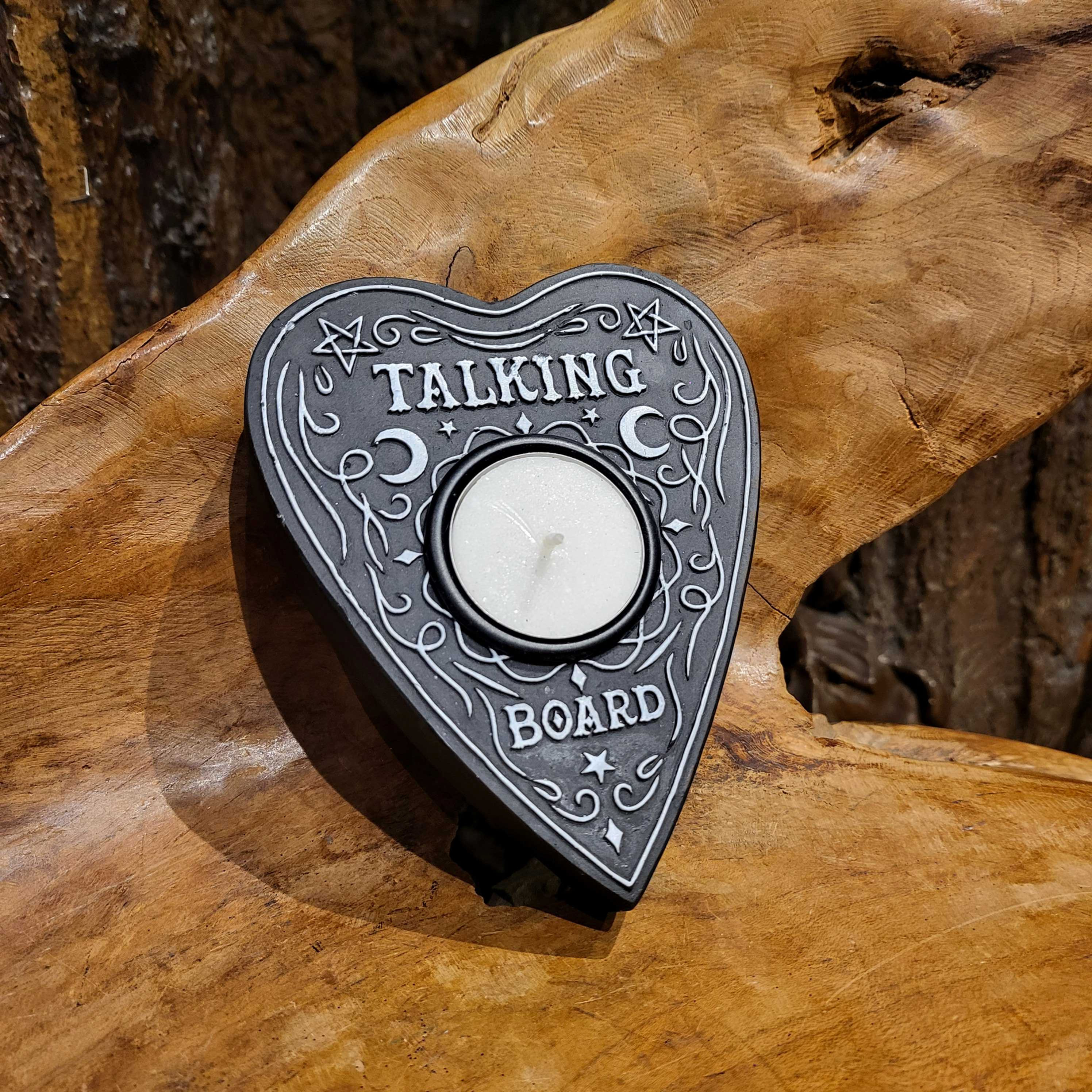 talking board candle holder waxine licht houder spooky witchy home decor fantasy fantasyshop chimera ouija