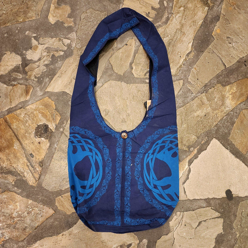 Thumbnail: cotton tree of life witchy wicca pagan bag shopper celtic irish tas levensboom