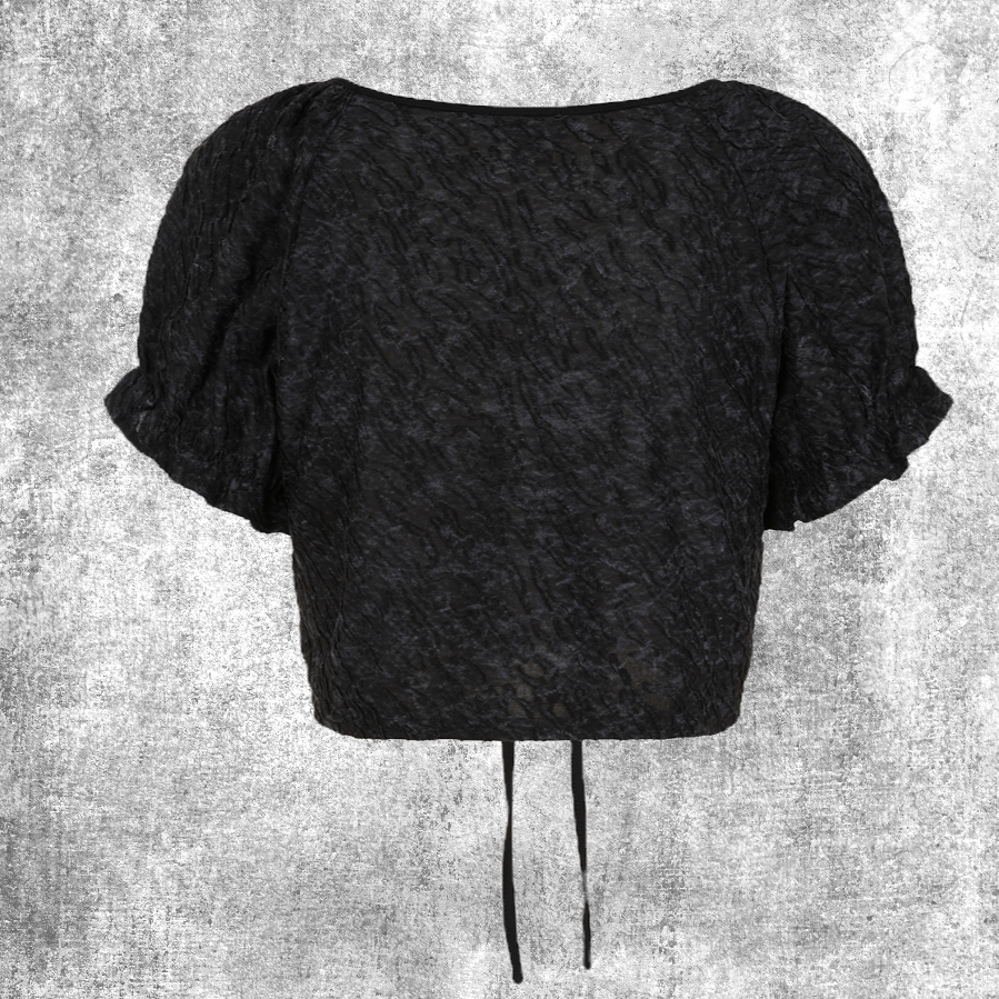 Thumbnail: lynn crop top black gothic fantasy-shop-winkel