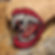 Vampire mouth opstrijk-patch