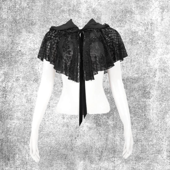 amy cape lace gothic alternative victorian romantic hood fantasy chimera