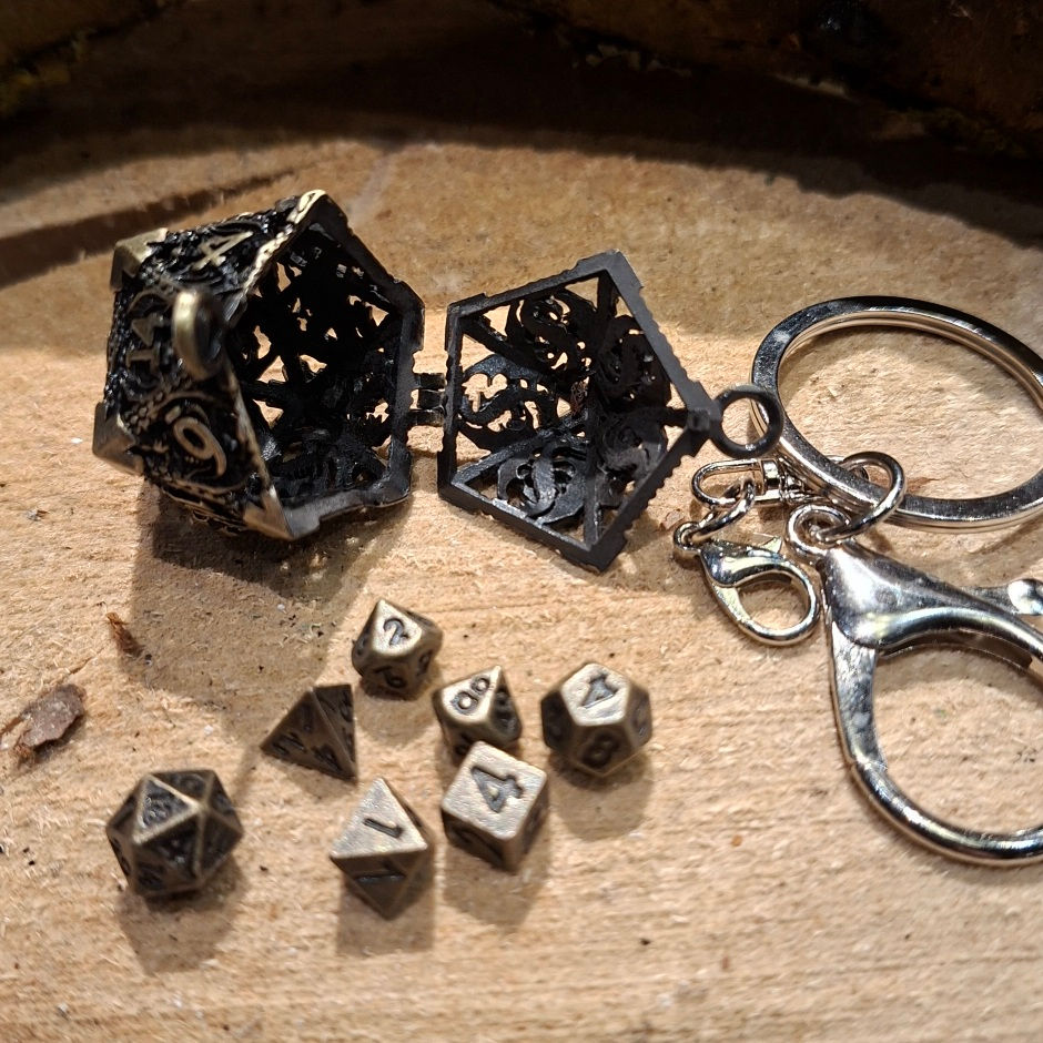 D&D dice set keychain fantasy-shop-winkel