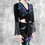 Thumbnail: magical Luna Moth collection crop top wikkeltop vlinder fantasy vlinder black purple