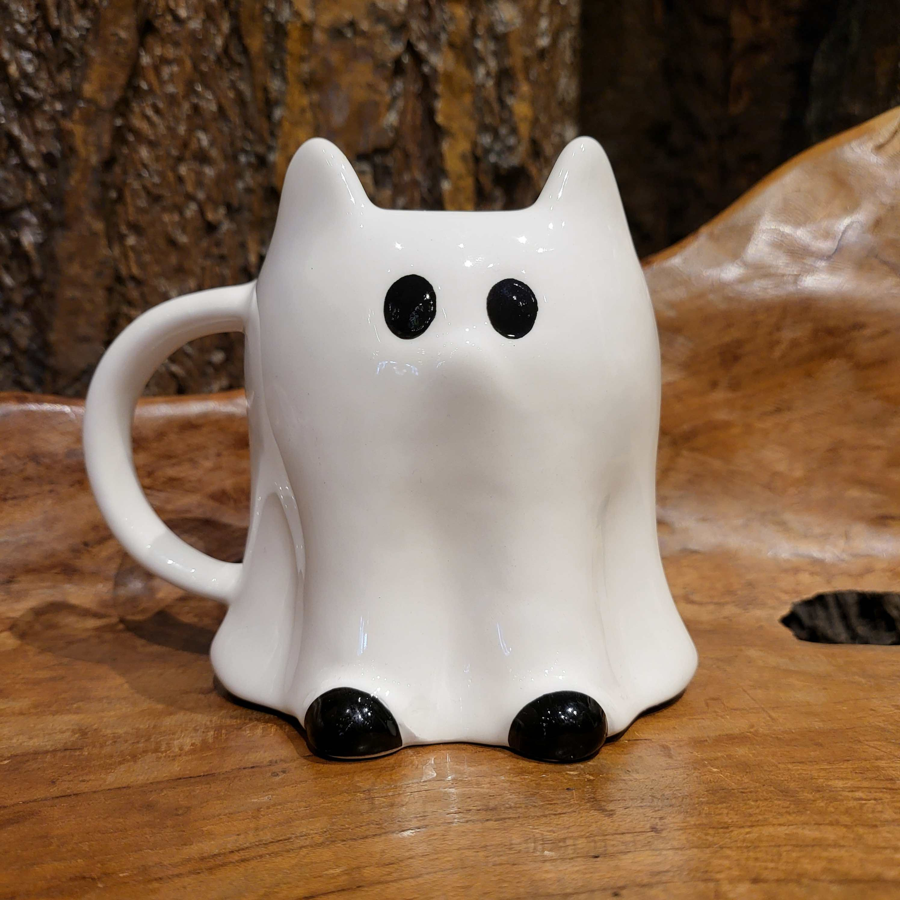 Spooky cat mug kat spook mok drinken Fantasy shop chimera fantasie winkel