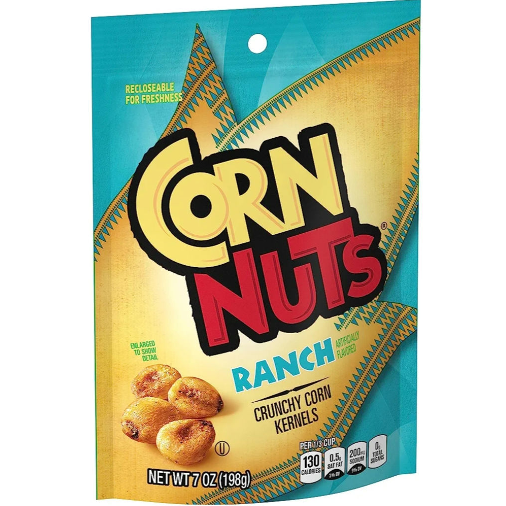 Corn Nuts Ranch Crunchy Corn Kernels Snack, 7 Ounce Single Bag
