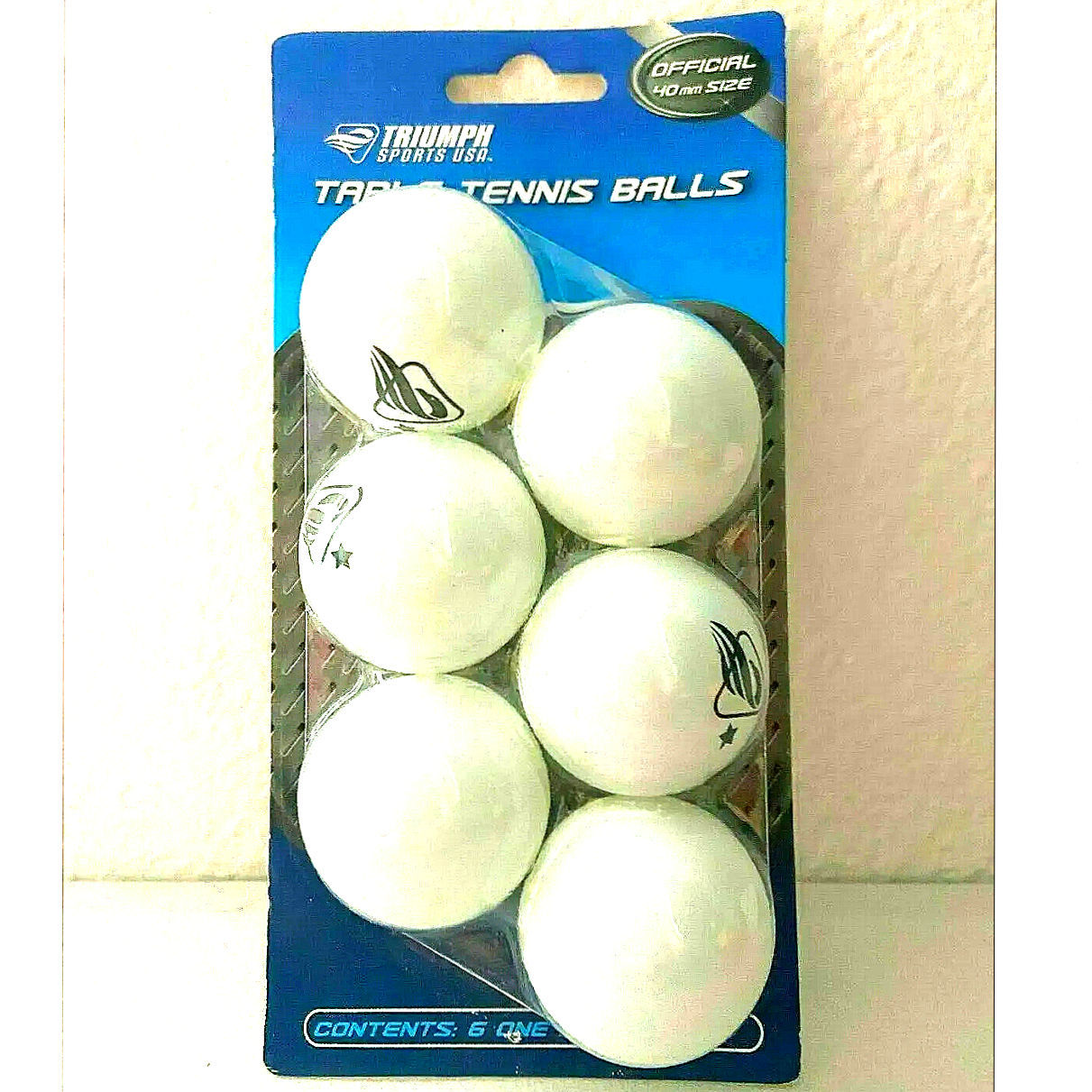 Triumph Sports USA -Ping Pong Balls  6 Count