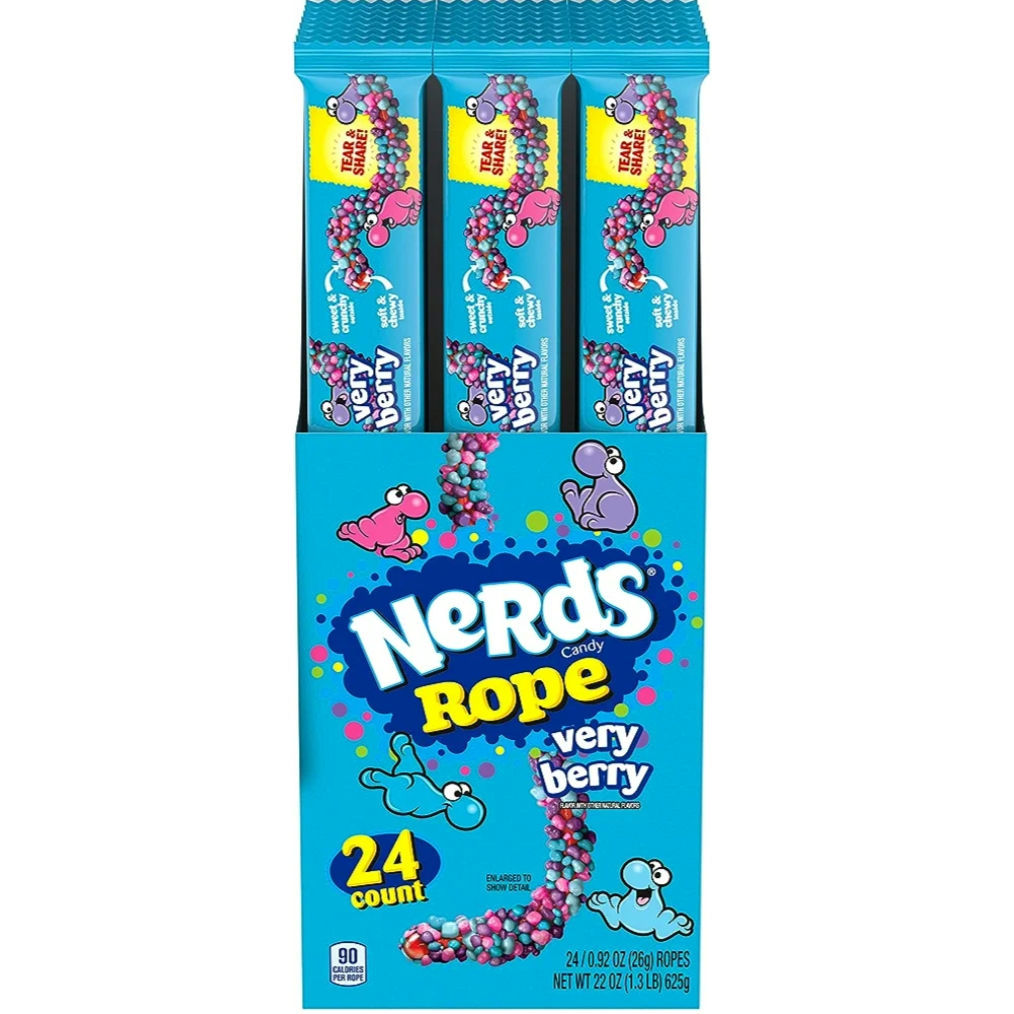 Nestle Nerds Rope Very Berry 24ct 0.92oz