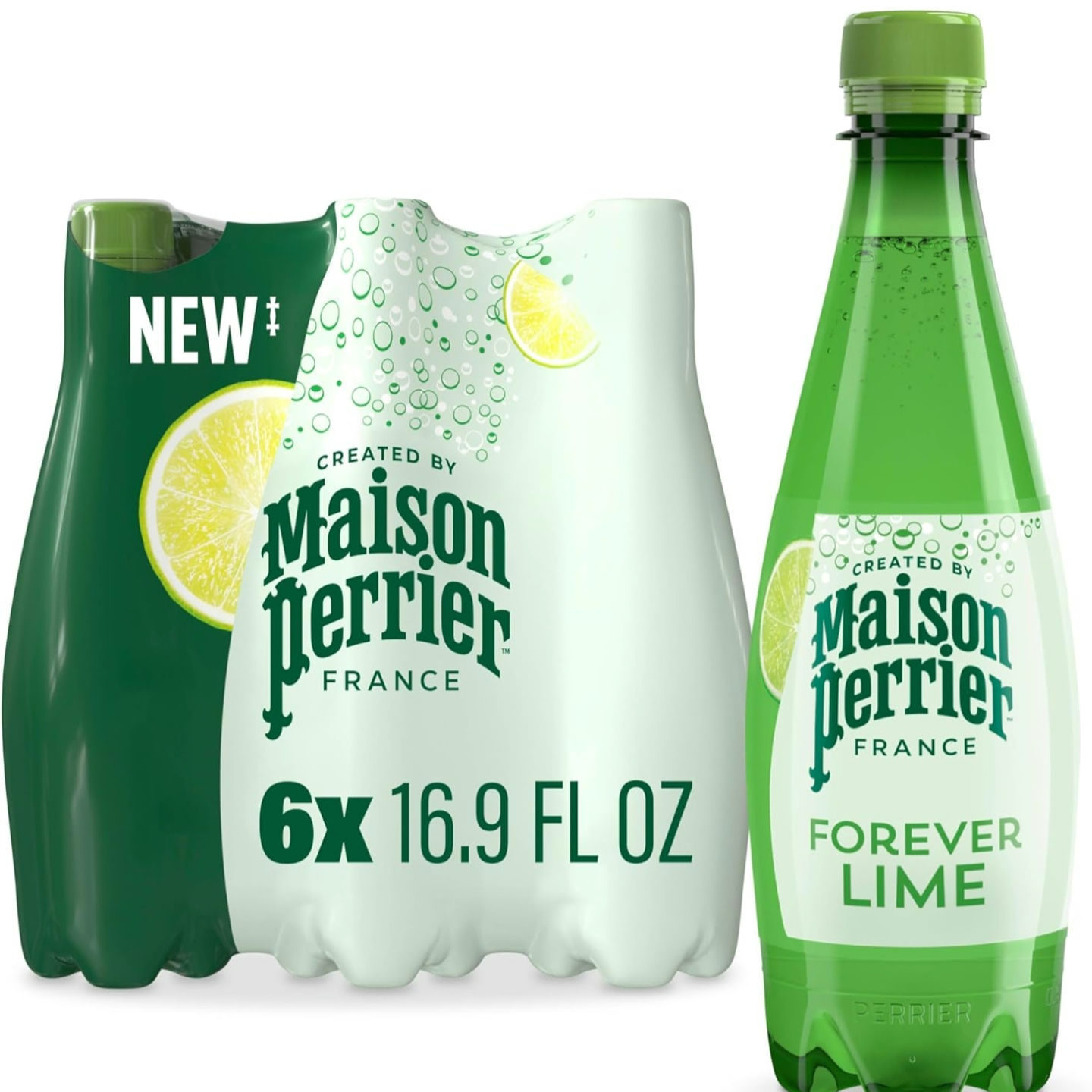 Maison Perrier Forever Lime Flavored Sparkling Water, 16.9 Fl Oz 24ct