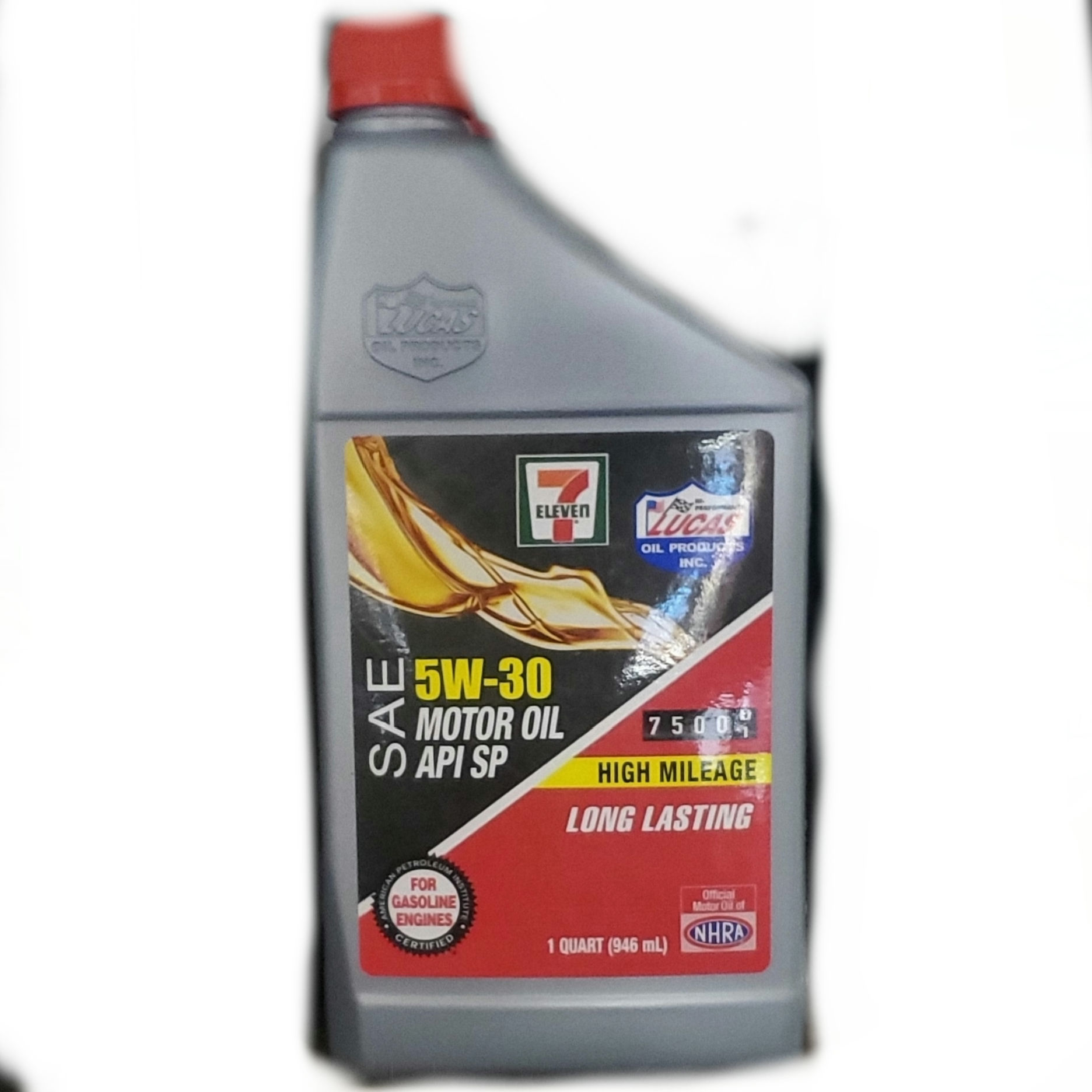 Motor Oil 5W - 30 High Mileage Long Lasting 1 Quart
