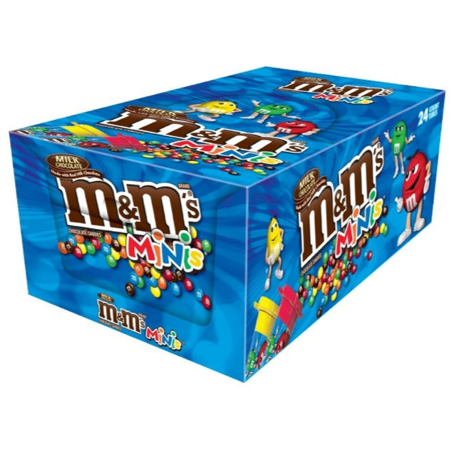Thumbnail: M&M Mars King Size M&M's Milk Minis Mega Tubes 24ct 1.77oz