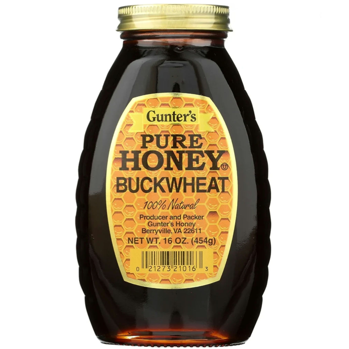 Gunter's Pure Honey Buckwheat, 16 oz