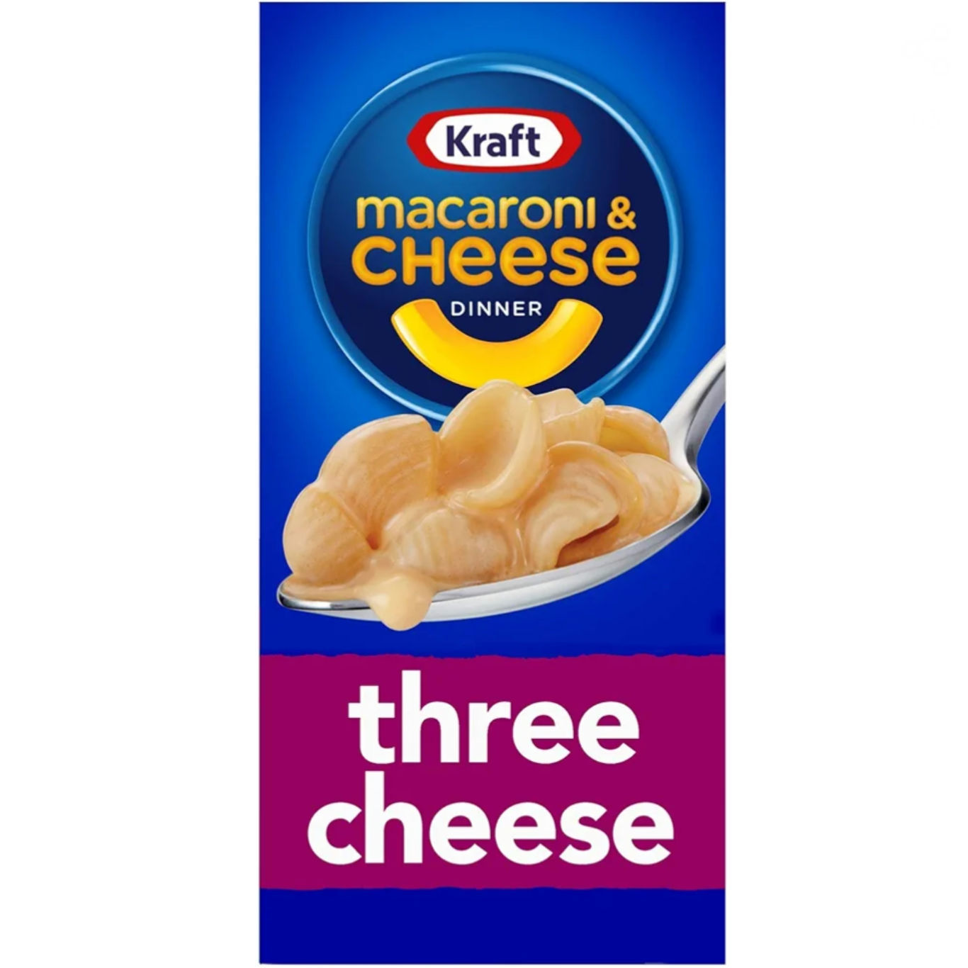 Kraft Mac & Cheese, Three Cheese, 7.25 oz