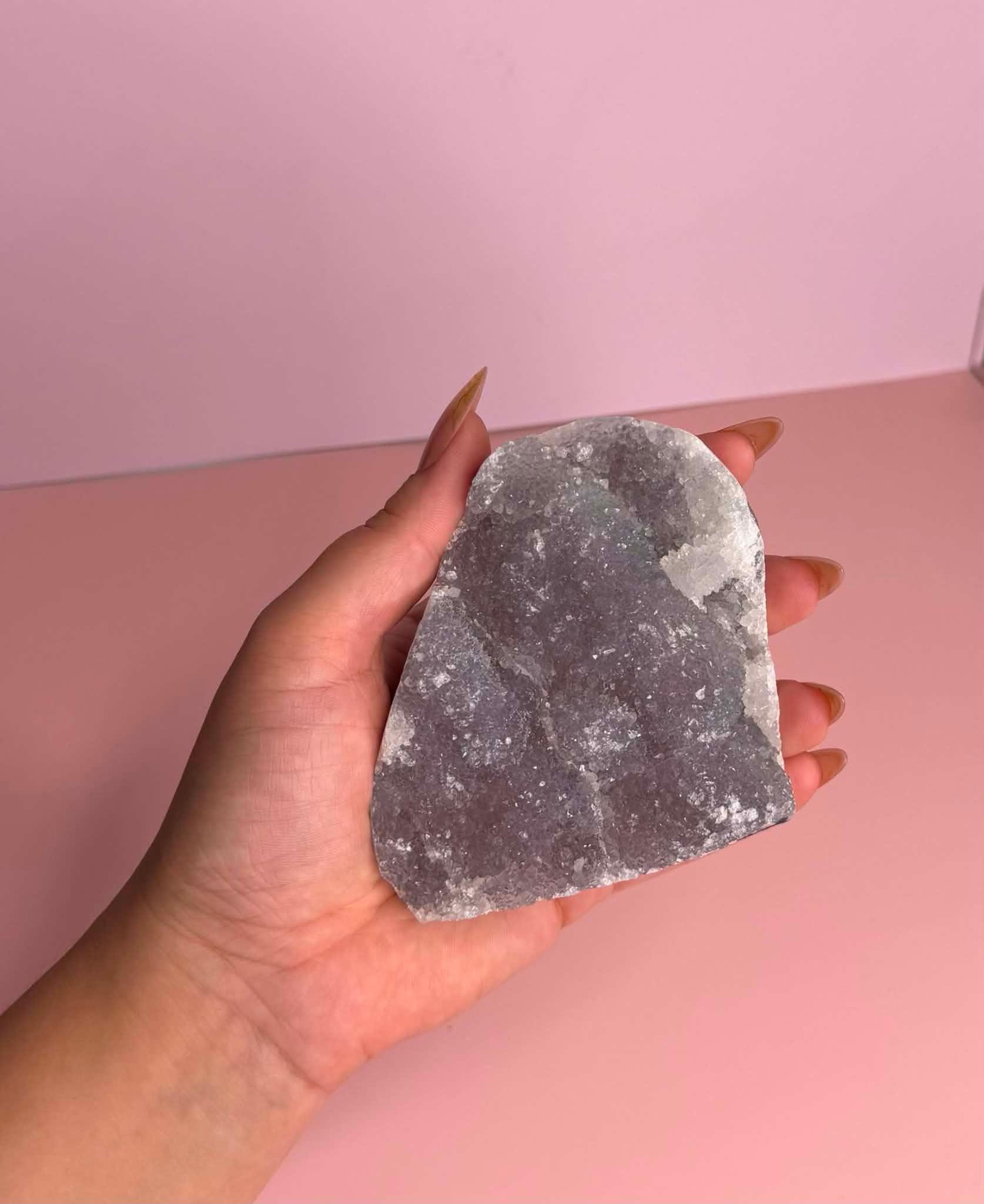 Pink & Lilac Druzy Quartz #17