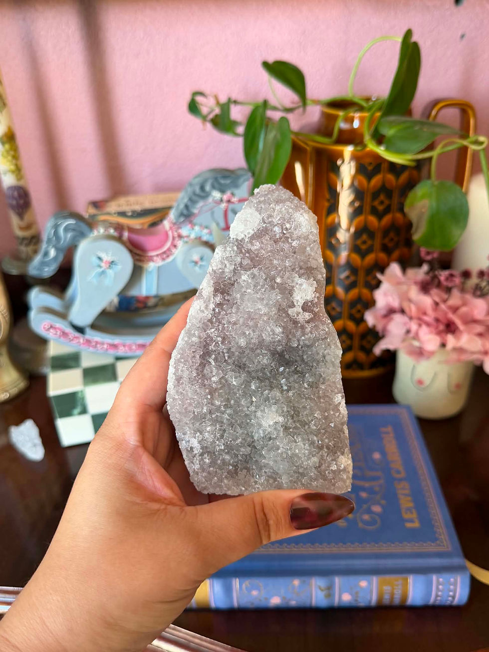 Thumbnail: Pink & Lilac Druzy Quartz #21