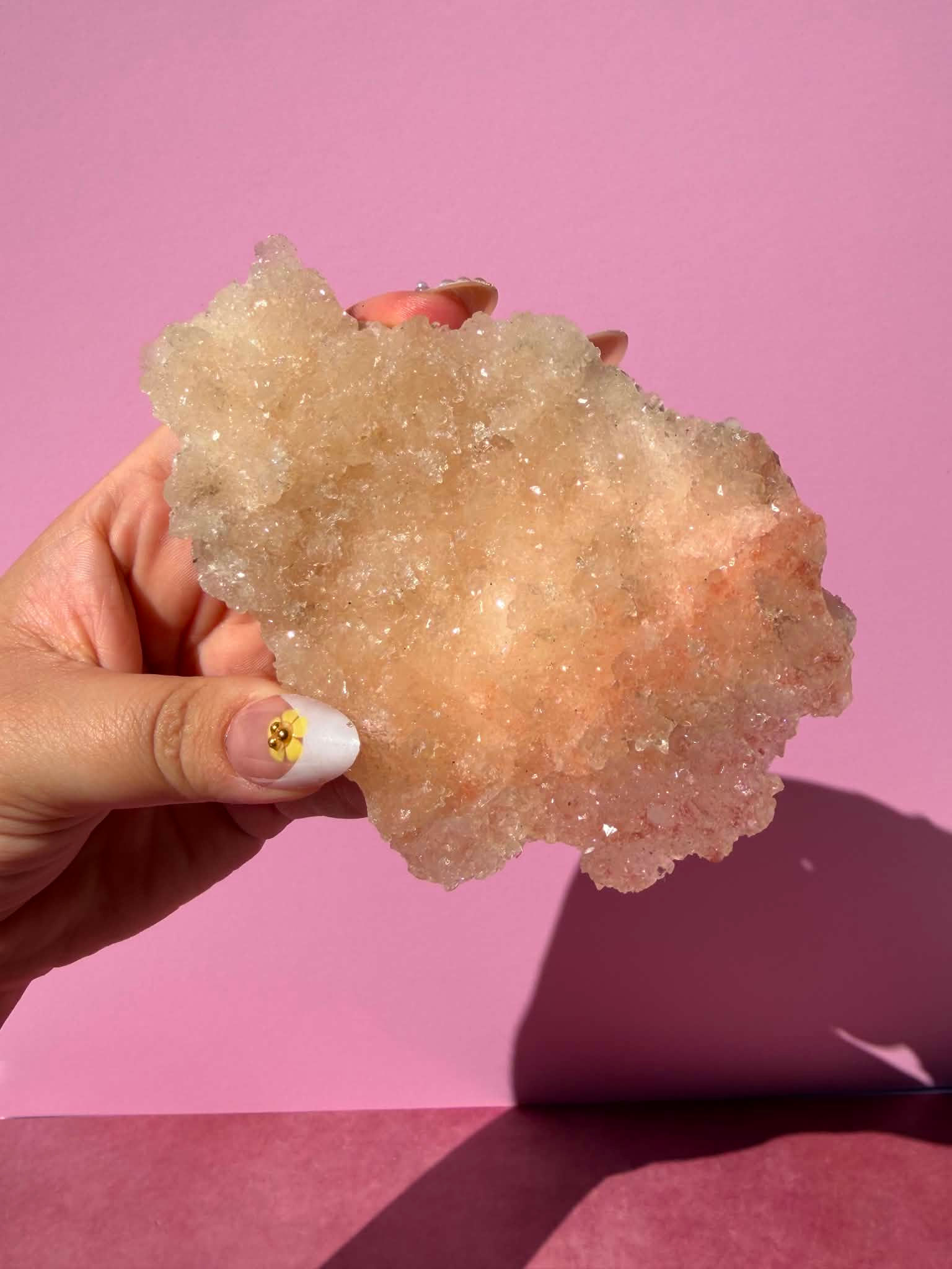 Pink Apophyllite with Stilbite #38