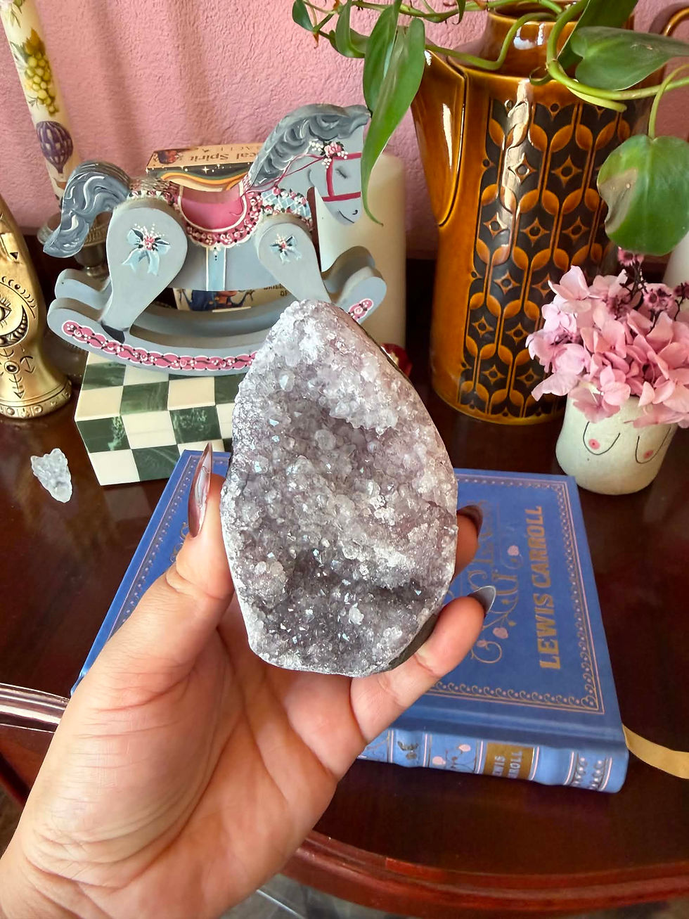 Thumbnail: Pink & Lilac Druzy Quartz #15