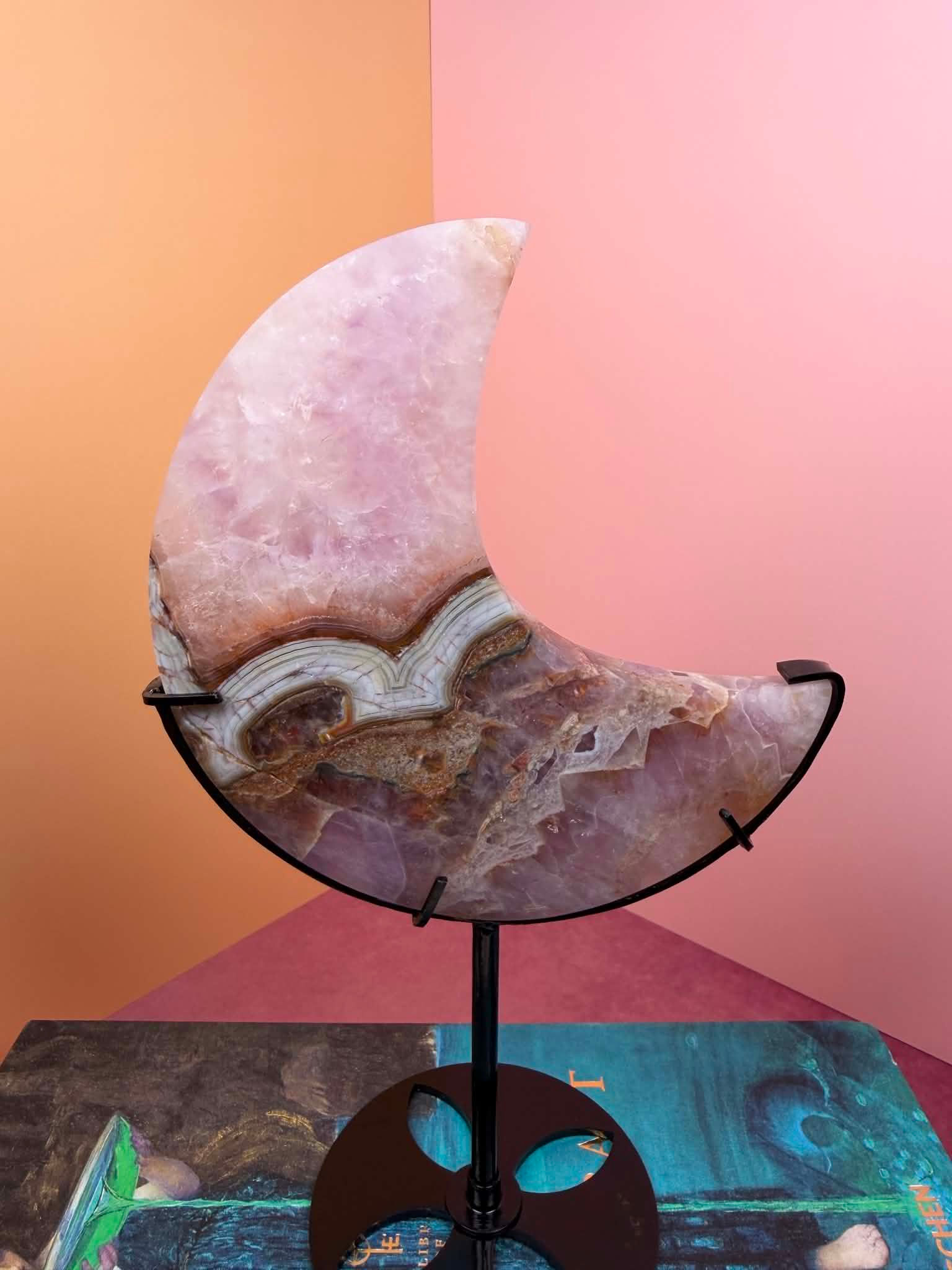 Amethyst Moon Carving