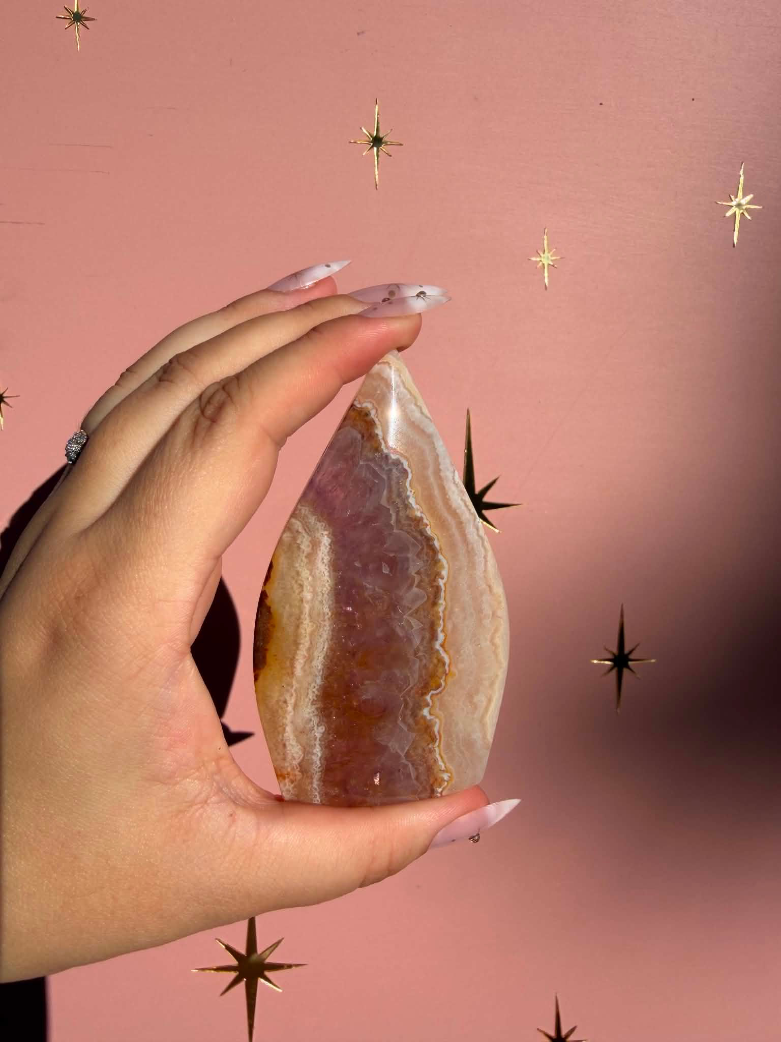 Amethyst + Crazy Lace Agate Freeform