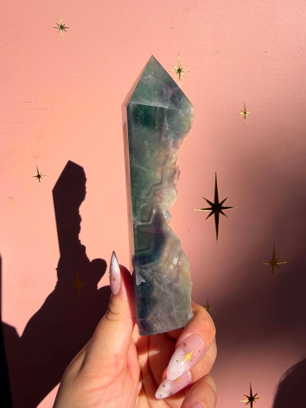 Thumbnail: Fluorite Tower - Unpolished Back 