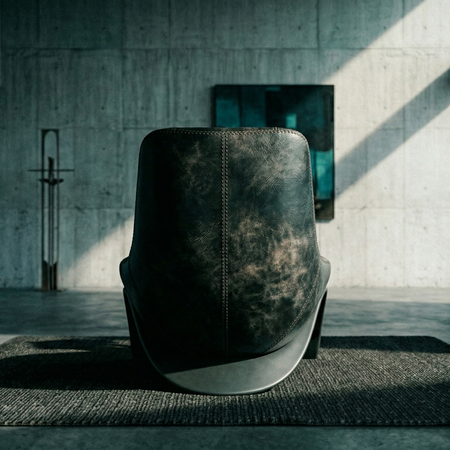 Lusso Curve sırt detayları, el işçiliği dikişli deri koltuk.