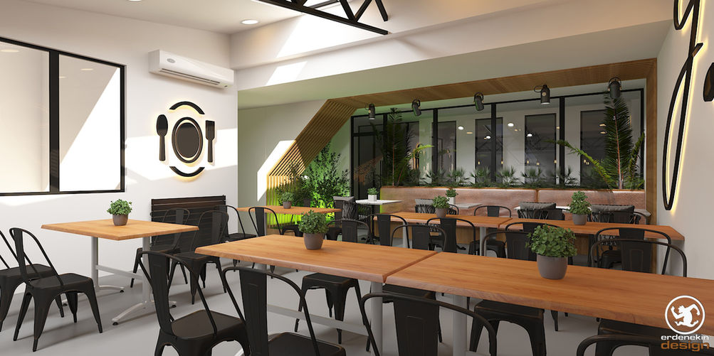Ankara kurumsal ofis yemek bölümü iç mimarlık projesi