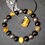 Miniature : Duo oeil de tigre, obsidienne et hématite