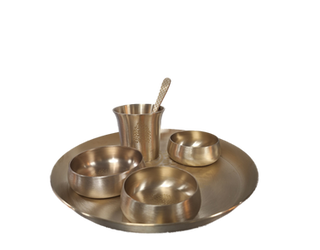 Bell Metal Thali Set