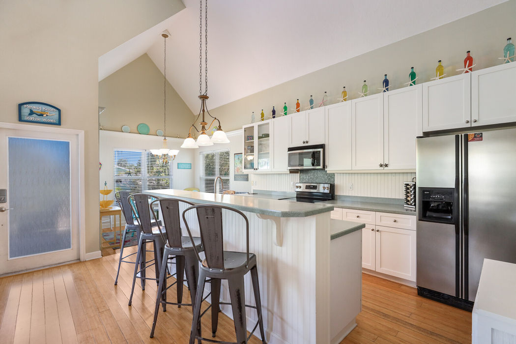 Dining area and kitchen