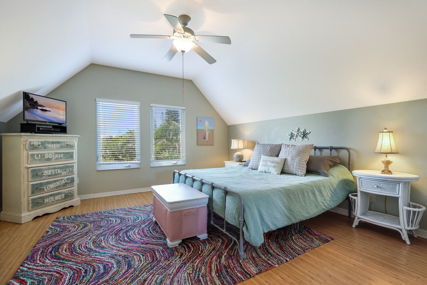 Master bedroom, third floor