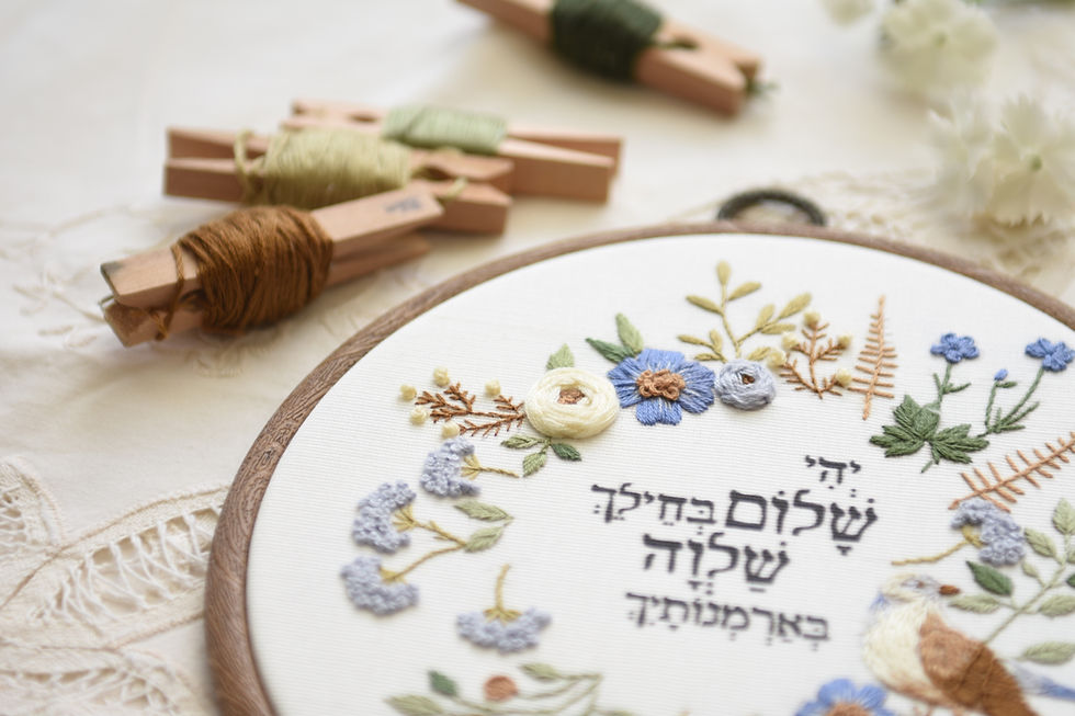 תמונה ממוזערת: ערכת רקמה- יהי שלום בחילך