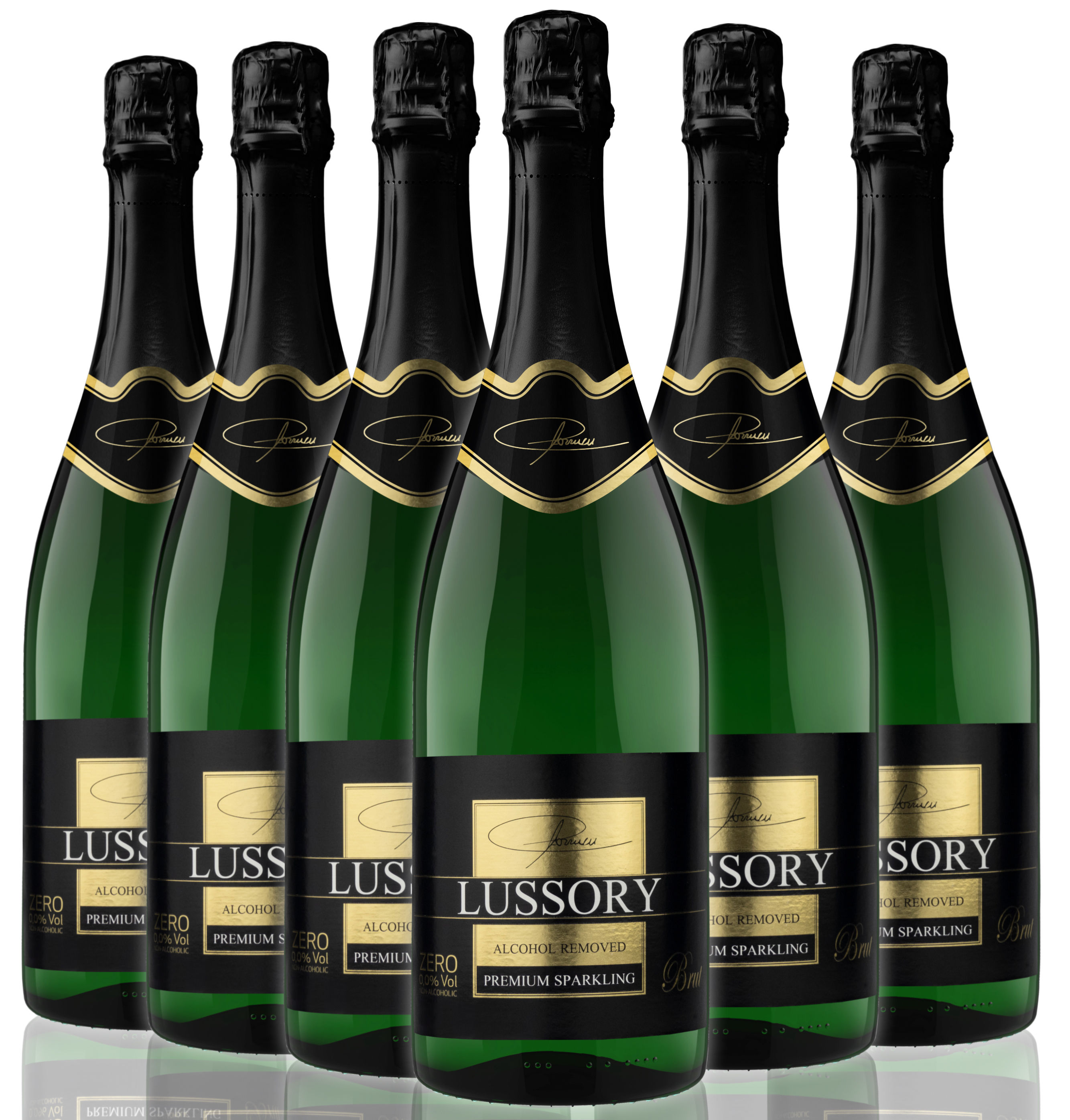 Schaumwein Weisswein 0,0 ALKOHOLFREI – LUSSORY PREMIUM Sparkling | Karton mit 6