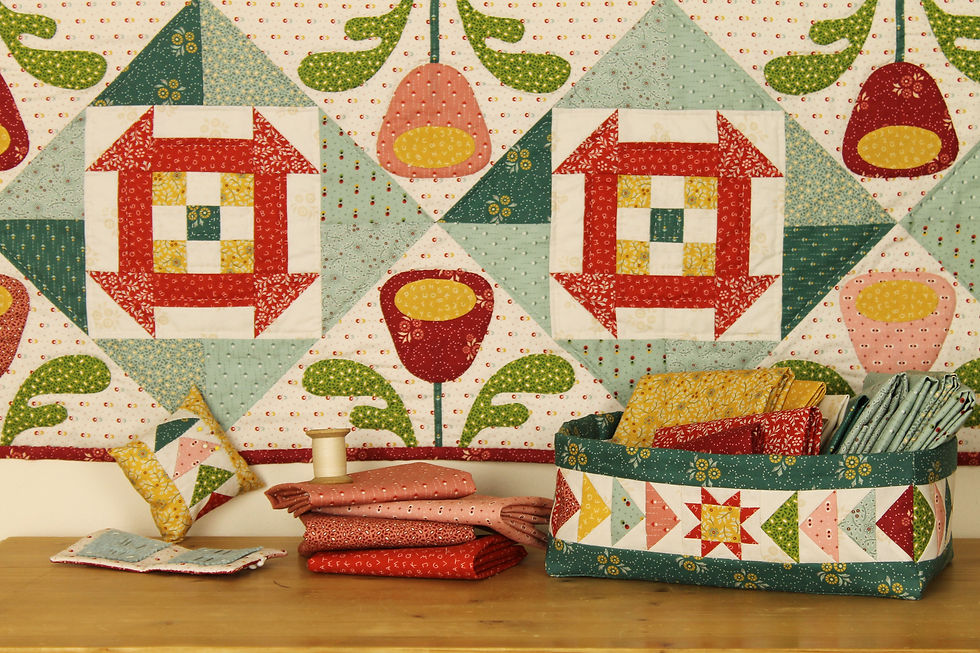 Thumbnail: Flower Garden Quilt & Runner - PDF pattern