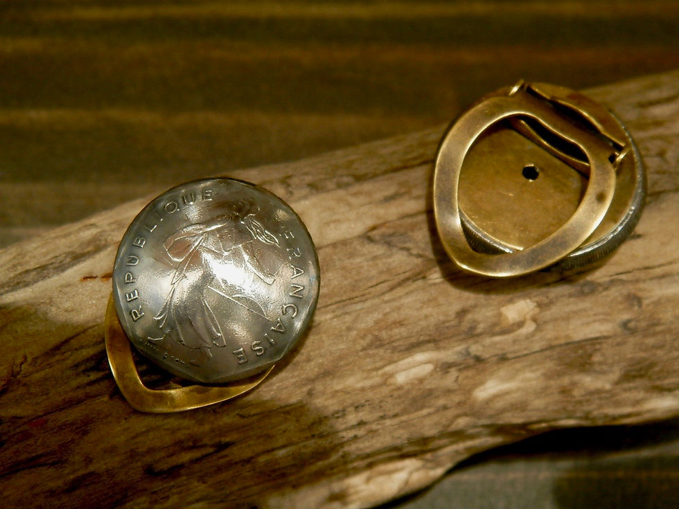 サムネイル： #S6  France Coin Scarf Clip