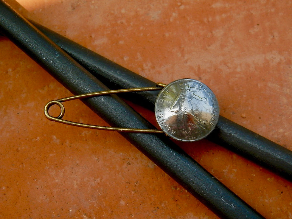 サムネイル： ＃B29  France Coin Brooch