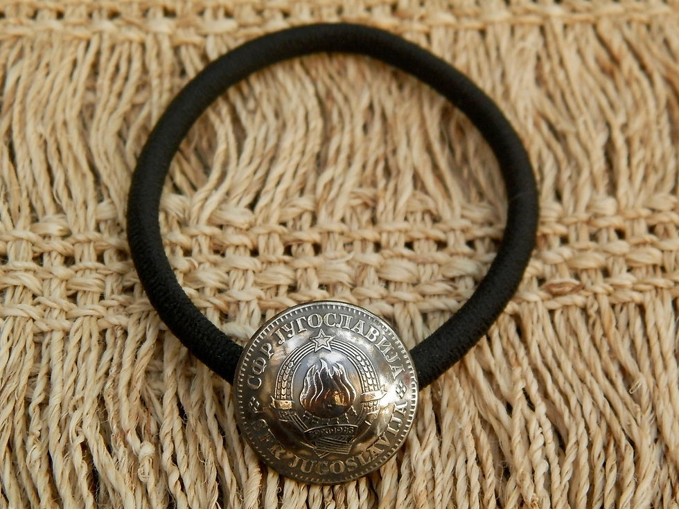 サムネイル： ＃H187 Yugoslavia Coin Hair Elastic