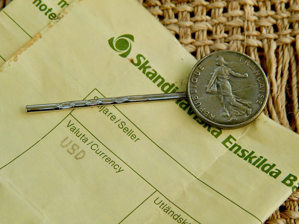 サムネイル： ＃PCB14　France Coin Hair Pin