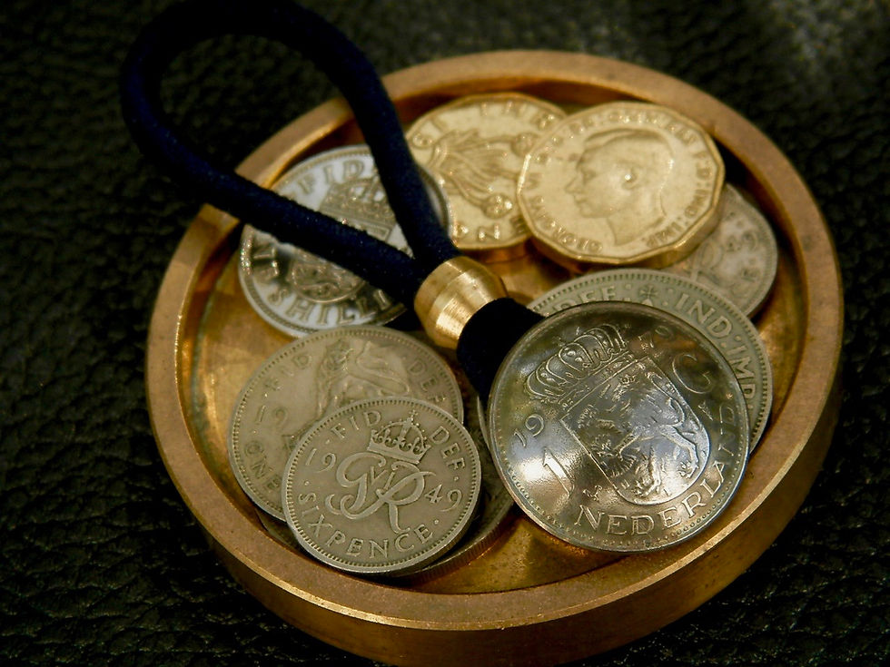 サムネイル： ＃H143　Nederland Coin Hair Elastic