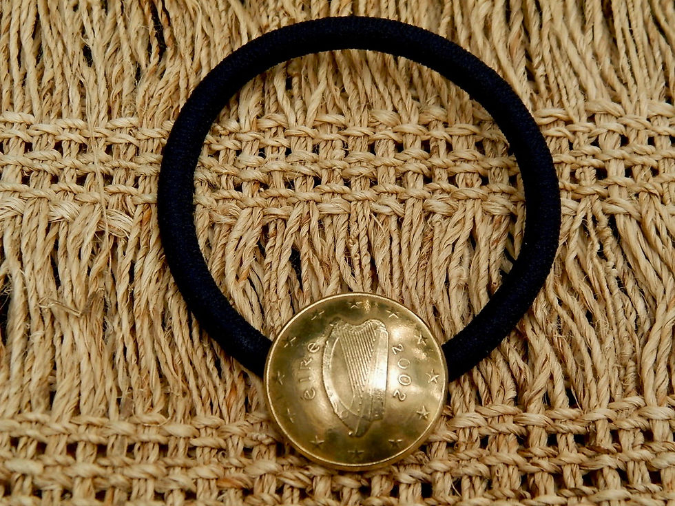 サムネイル： ＃H168  Ireland Coin Hair Elastic
