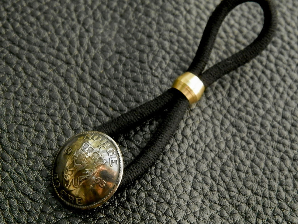 サムネイル： ＃H163  Kingdom of Norway Coin Hair Elastic