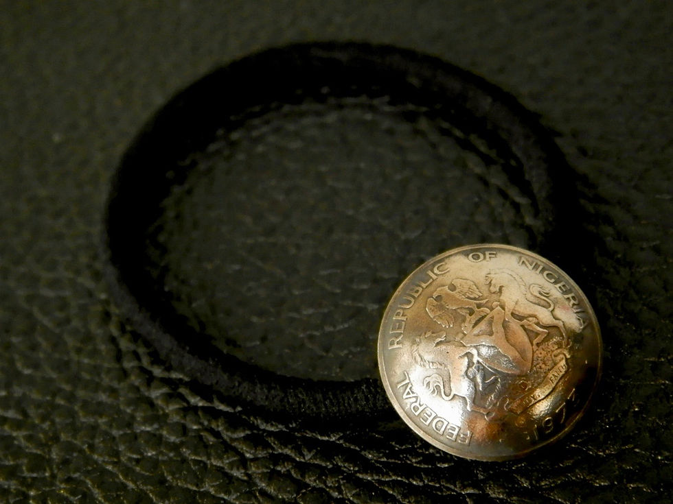 サムネイル： ＃H140  Nigeria Coin Hair Elastic