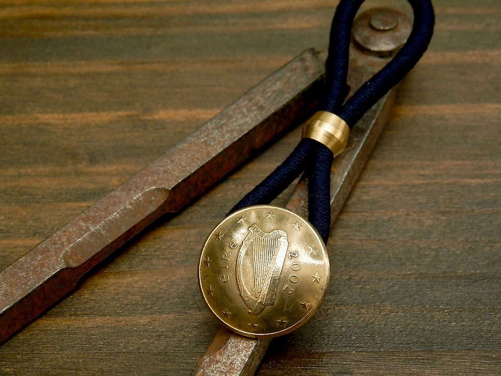 サムネイル： ＃H168  Ireland Coin Hair Elastic