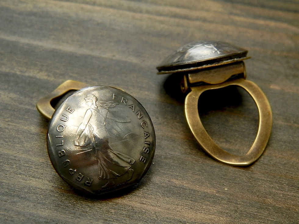 サムネイル： #S6  France Coin Scarf Clip