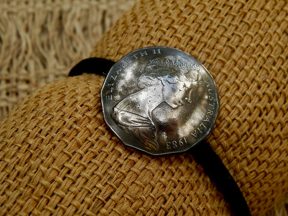 ＃H169  Australia Coin Hair Elastic