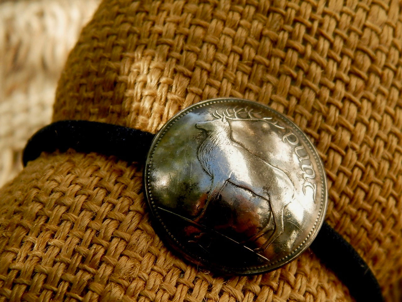 ＃H26 Ireland Coin Hair Elastic