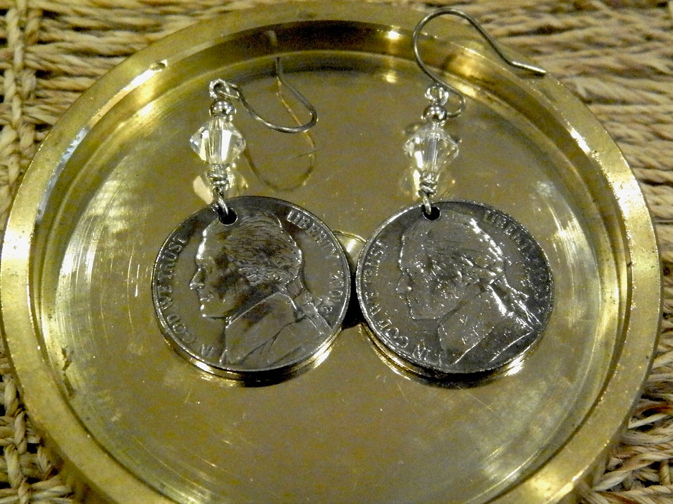 サムネイル： ＃E７　USA coin  Earrings