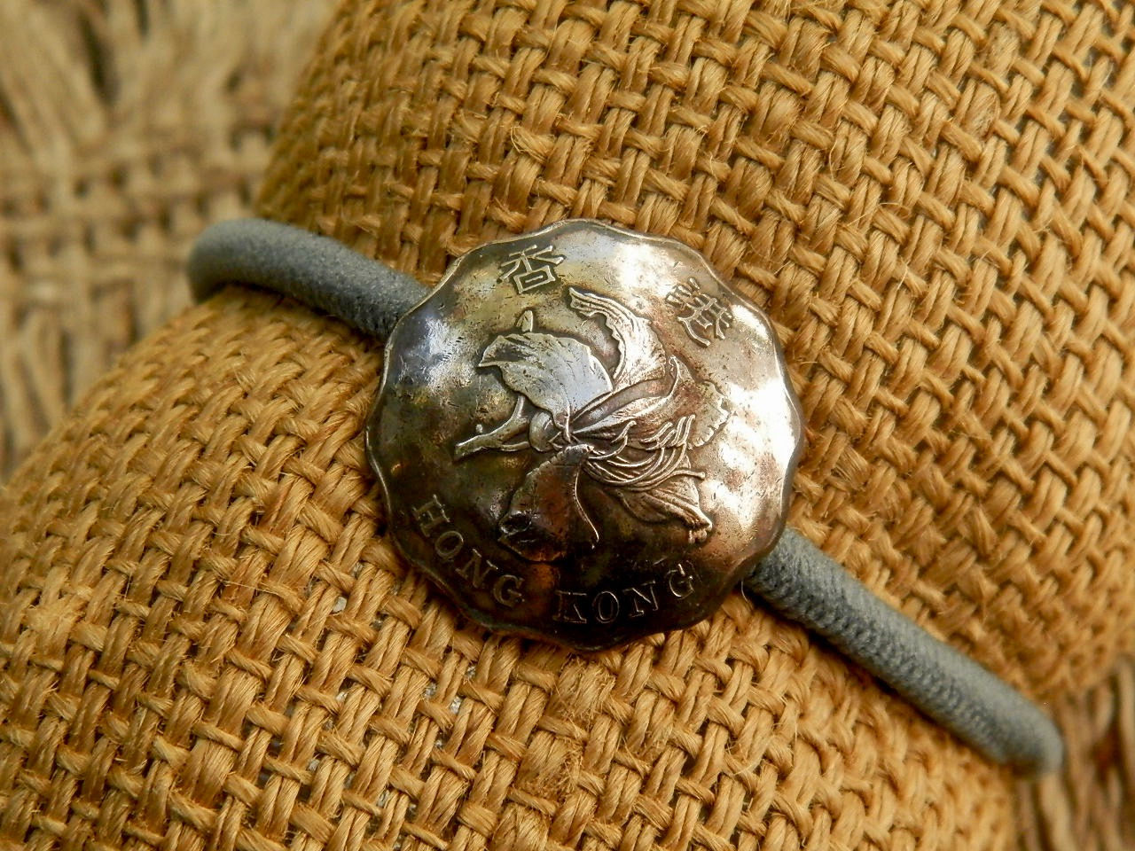 ＃H22 Hong Kong Coin Hair Elastic