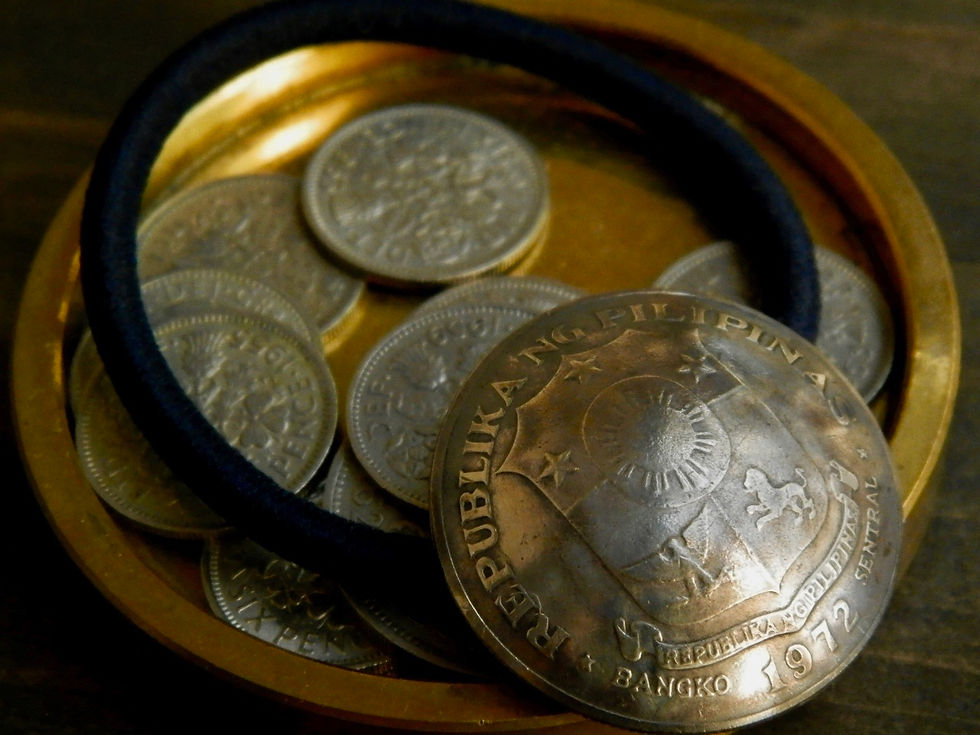 サムネイル： ＃H130　Philippines Coin Hair Elastic