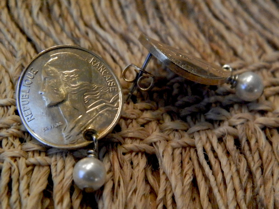 サムネイル： ＃E12  France coin  Earrings