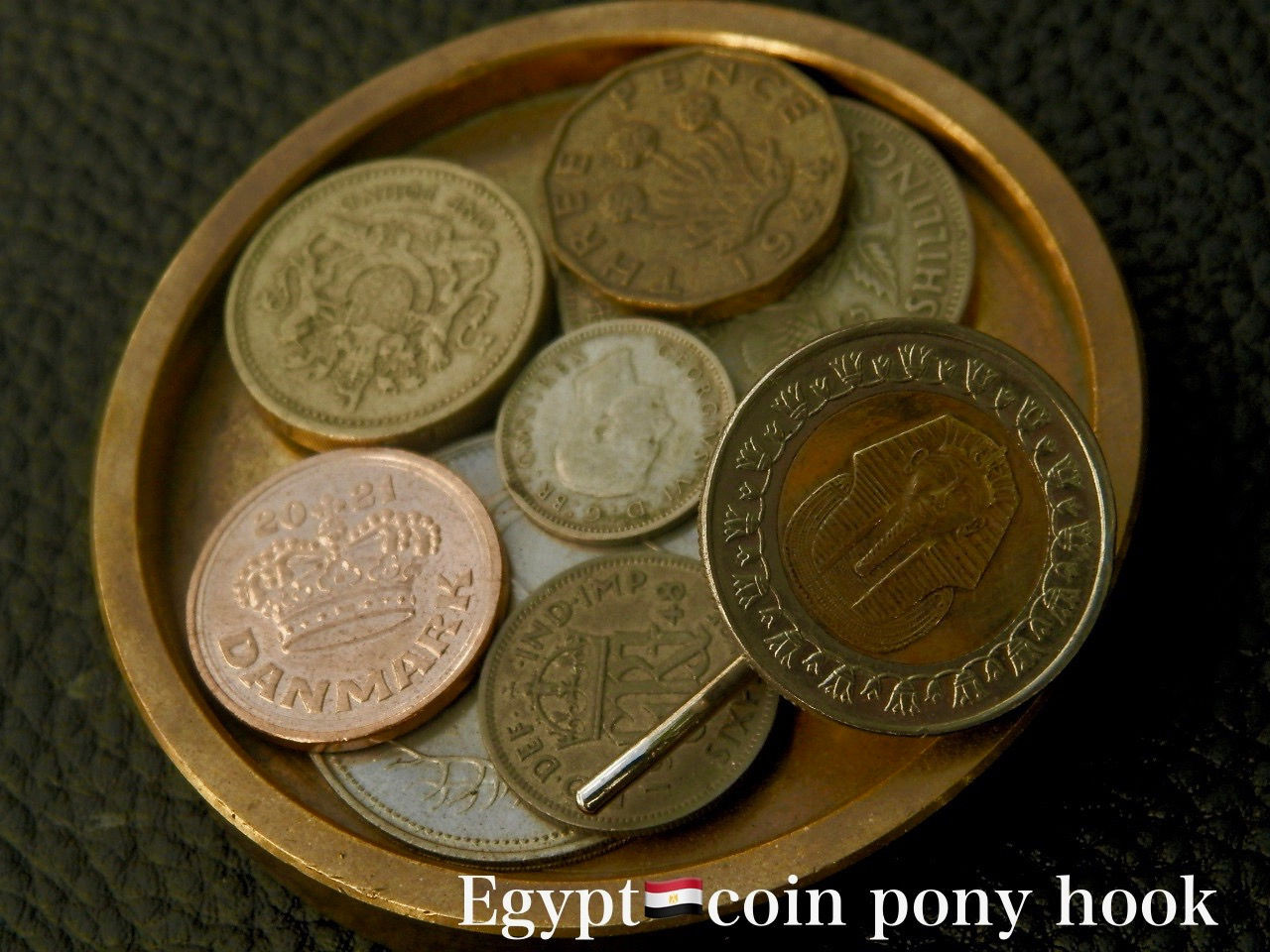 ＃P16 Egypt Coin Pony Hook